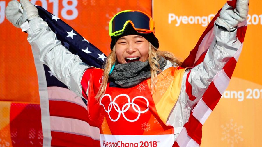 Atlet Amerika Serikat (AS) Chloe Kim di Olimpiade Pyeongchang 2018 Atlet Amerika Serikat (AS) Chloe Kim di Olimpiade Pyeongchang 2018