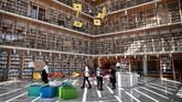 Meski para karyawan mengetahui bahwa perpindahan tempat Perpustakaan Nasional dapat berdampak positif, mereka mengakui kadung cinta dengan lokasi lama sehingga terasa berat meninggalkannya. Gedung lama direncanakan akan dibuat pusat kebudayaan milik Perpustakaan Nasional Yunani. (AFP/Louisa Gouliamaki)