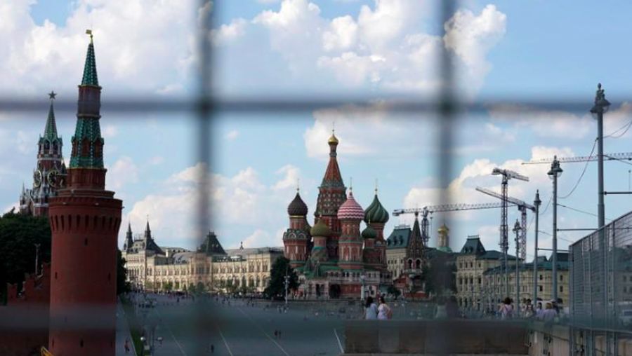 Gedung Kremlin di Moskow, Rusia