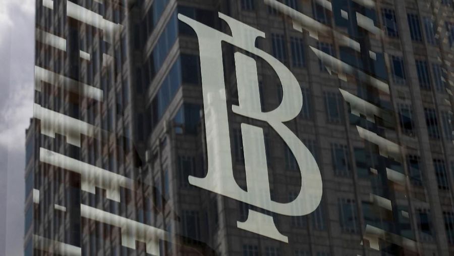 FILE PHOTO: Logo of Indonesia's central bank, Bank Indonesia, as seen in Jakarta, Indonesia January 19, 2017. REUTERS/Fatima El-Kareem/File Photo