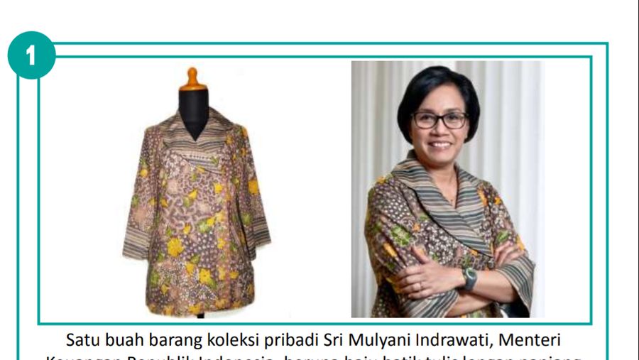 Kementerian Keuangan membuka lelang pribadi barang-barang menteri dan pejabat lainnya, salah satunya kemeja batik milik Sri Mulyani 