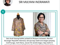 Wah, Batik Sri Mulyani Dilelang Seharga Rp 5 Juta!