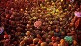 Pemeluk agama Hindu di India merayakan Festival Holi yang diselenggarakan di akhir musim dingin untuk menyambut musim semi setiap tahunnya.