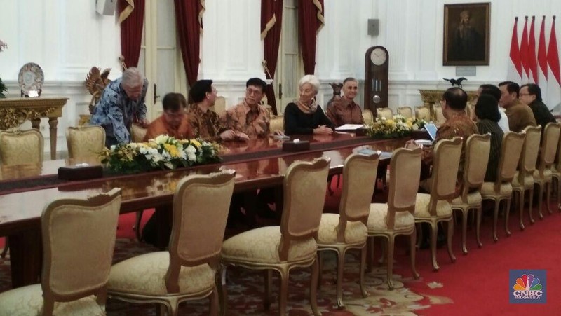 Managing Director IMF Christine Lagarde tiba di Jakarta untuk menindaklanjuti kesiapan Indonesia sebagai tuan rumah IMF-World Bank Annual Meeting 2018.