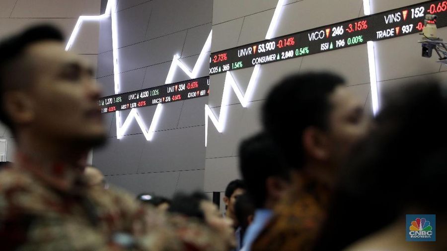 Aksi panggung Kla Project di Gedung Bursa Efek Indonesia, Jakarta, Rabu (28/272018). Aksi panggung Kla Project sekaligus menutup IHSG pada perdagangan akhir februari yang melemah 0,03% ke 6.597,22 poin.