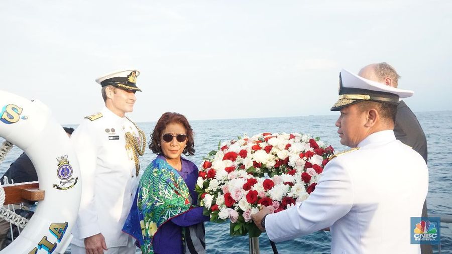Peringatan perang Selat Sunda untuk menghormati pengorbanan pahlawan AS dan Australia yang gugur dalam pertempuran.