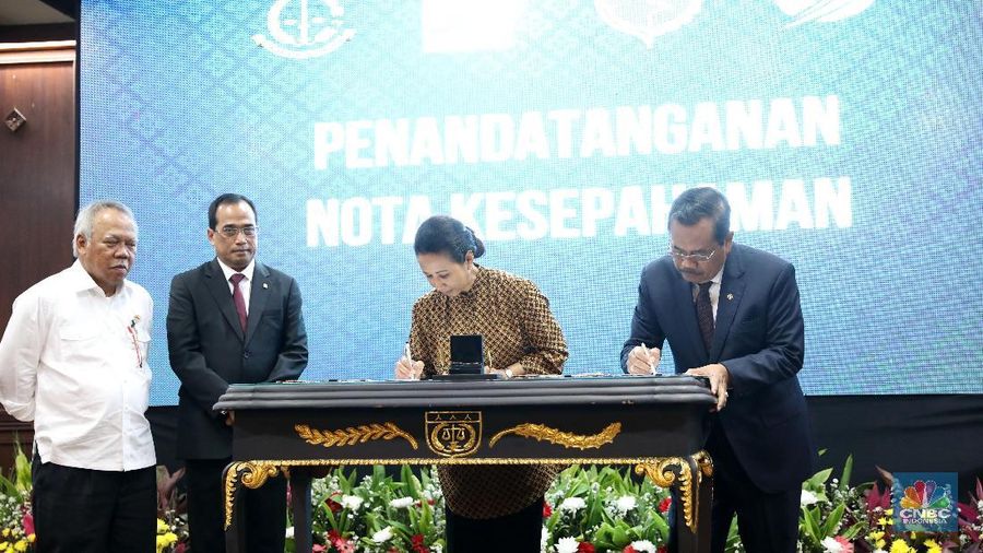 Kejaksaan Agung jalin kerja sama kawal pembangunan infrastruktuf bersama Kementerian PUPR, Kemenhub dan Kementerian BUMN.
