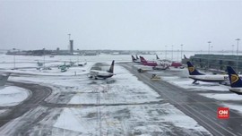 VIDEO: Badai Salju di Eropa, Bandara Dublin Lumpuh