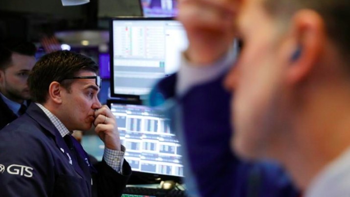 Wall Street Dibuka Lesu Lagi, Dow Jones Lagi-Lagi Paling Parah