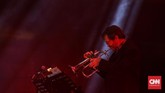 Big band asal Los Angeles, Ron King Big Band juga memeriahkan Jakarta International BNI Java Jazz Festival 2018 di JIExpo Kemayoran, Jakarta 2 Maret 2018. (CNN Indonesia/ Hesti Rika)