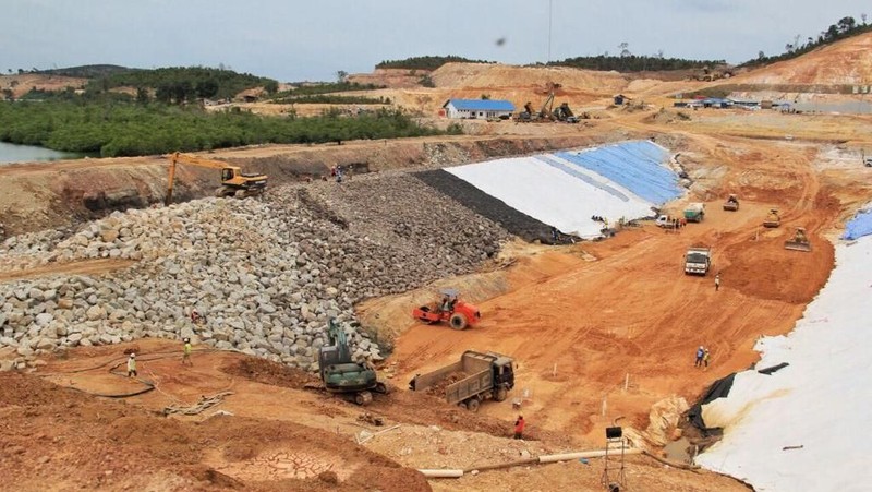 Kementerian PUPR tengah menyelesaikan pembangunan Bendungan Sei Gong di Pulau Galang, Kepulauan Riau.