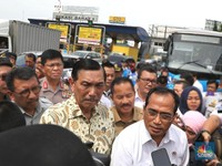 Menhub dan Menko Kemaritiman Sosialisasi Aturan Ganjil-Genap
