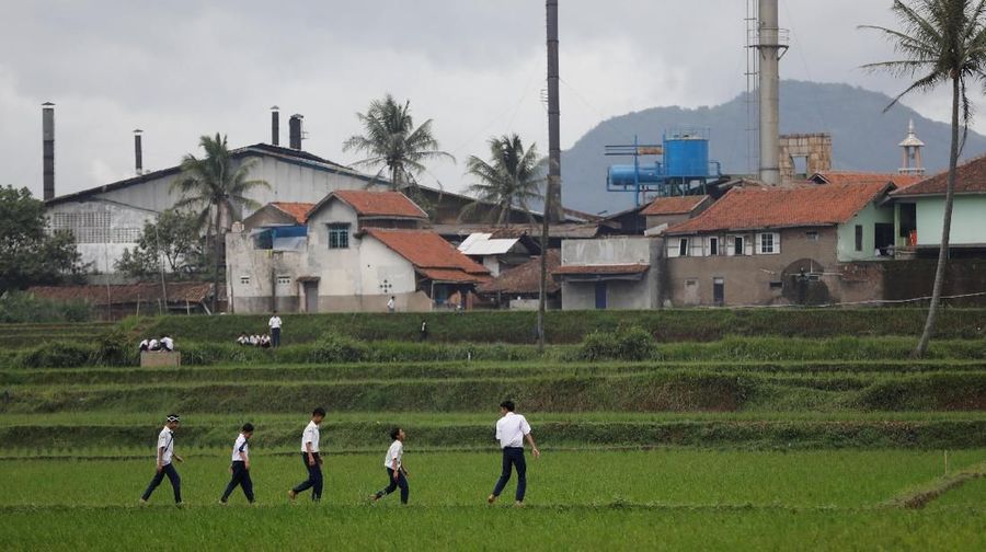 Banyak dari beberapa pabrik industri di kawasan sungai citarum yang membuang limbah industri tanpa proses pengolahan limbah yang mengancam puluhan hektar Sawah.