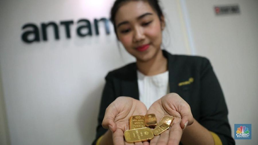 Laba Antam tumbuh lima kali lipat.