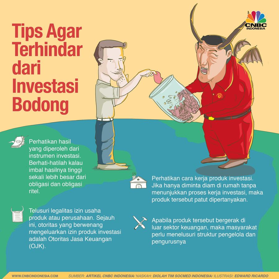 Berikut sedikit tips agar tidak kena tipu investasi bodong.