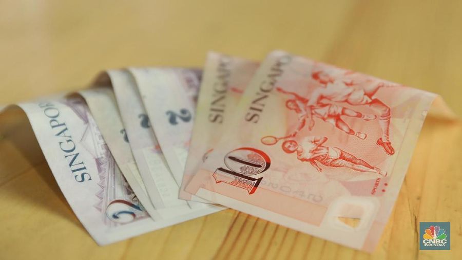 Penguatan rupiah terhadap mata uang Negeri Singa masih relatif terbatas.