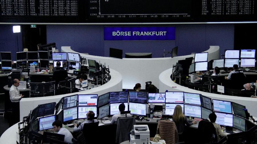 The German share price index, DAX board, is seen at the stock exchange in Frankfurt, Germany, March 12, 2018.