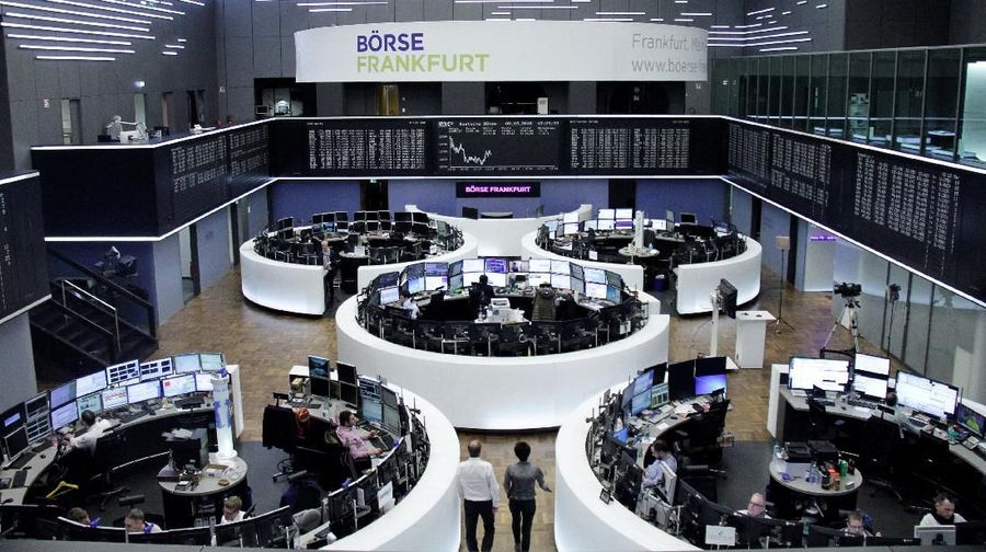 The German share price index, DAX board, is seen at the stock exchange in Frankfurt, Germany, March 9, 2018.    REUTERS/Staff/Remote
