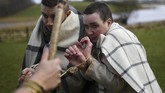 Konon lahir dengan nama Maewyn Succat di kawasan Inggris, ia kemudian diculik bajak laut Irlandia pada usia 16 dan dibawa ke kawasan itu sebagai budak. (REUTERS/Clodagh Kilcoyne)