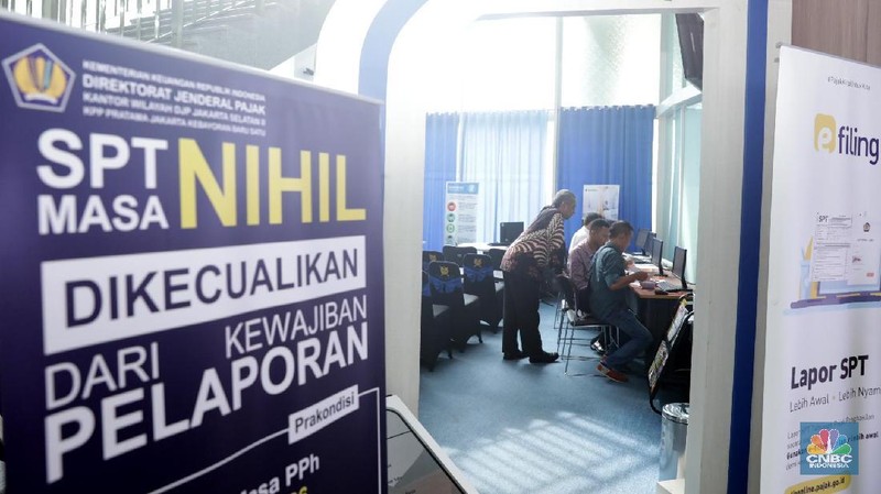 Pelaporan Surat Pemberitahuan Tahunan (SPT) per 7 Maret sudah mencapai 3,9 juta,