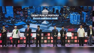 'Pohon Diselubungi Kain' dalam Debat Kandidat Pilgub Jabar