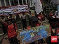 Tolak UU MD3, Massa Demo di Depan Gedung MK