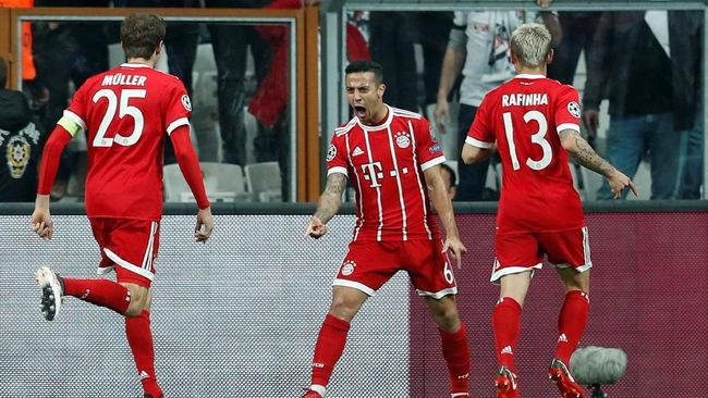 Bayern Munich Unggul 1-0 Atas Besiktas di Babak I