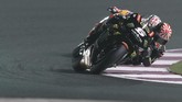 Johann Zarco berhasil menjadi yang tercepat di babak kualifikasi MotoGP Qatar dengan catatan waktu 1 menit 53,680 detik. (AFP PHOTO / KARIM JAAFAR)