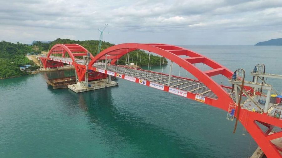 Jembatan Holtekamp ditargetkan bisa digunakan tahun ini.