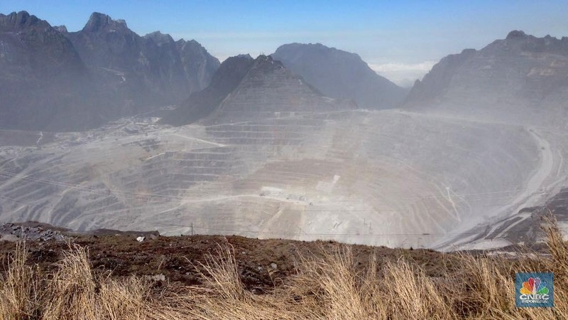 Tambang Grasberg menyimpan 23,2 juta ounce cadangan emas per 31 Desember 2017.