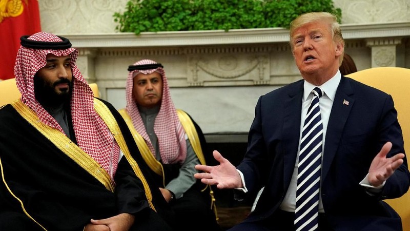 Perundingan tersebut merupakan bagian dari kunjungan pertama Pangeran Arab ke Amerika Serikat sejak dia menjadi pewaris Raja Salman tahun lalu.