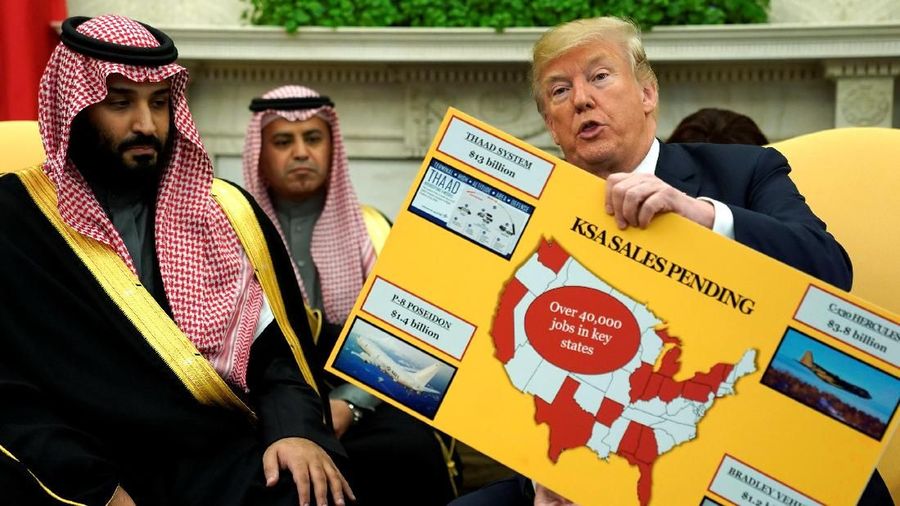 Perundingan tersebut merupakan bagian dari kunjungan pertama Pangeran Arab ke Amerika Serikat sejak dia menjadi pewaris Raja Salman tahun lalu.