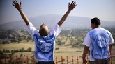 Kawasan Teotihuacan diperkirakan mulai dibangun pada 300 SM dengan puncak kejayaan pada 300-600 Masehi. (AFP PHOTO / Pedro PARDO)