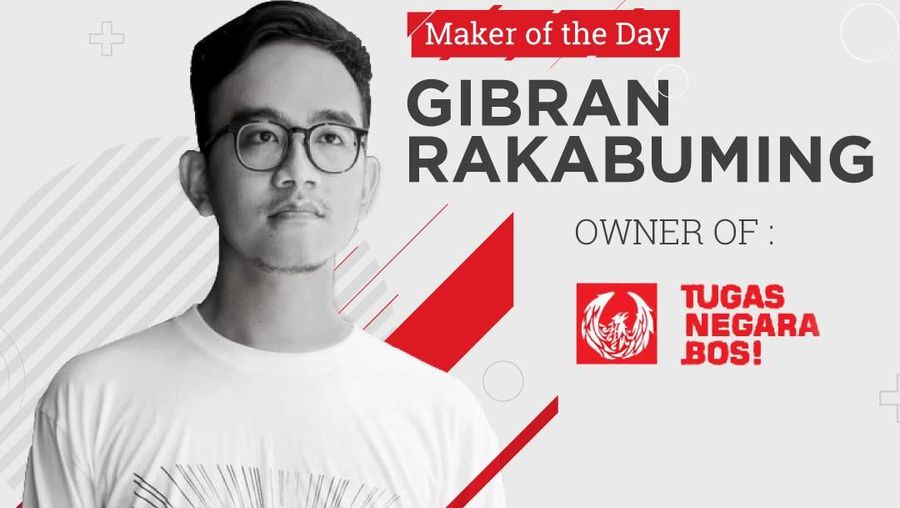 Putra sulung Presiden Joko Widodo, Gibran Rakabuming mendapat sorotan karena mengenakan kaos bergambar Menteri Kelautan dan Perikanan (KKP), Susi Pudjiastuti.