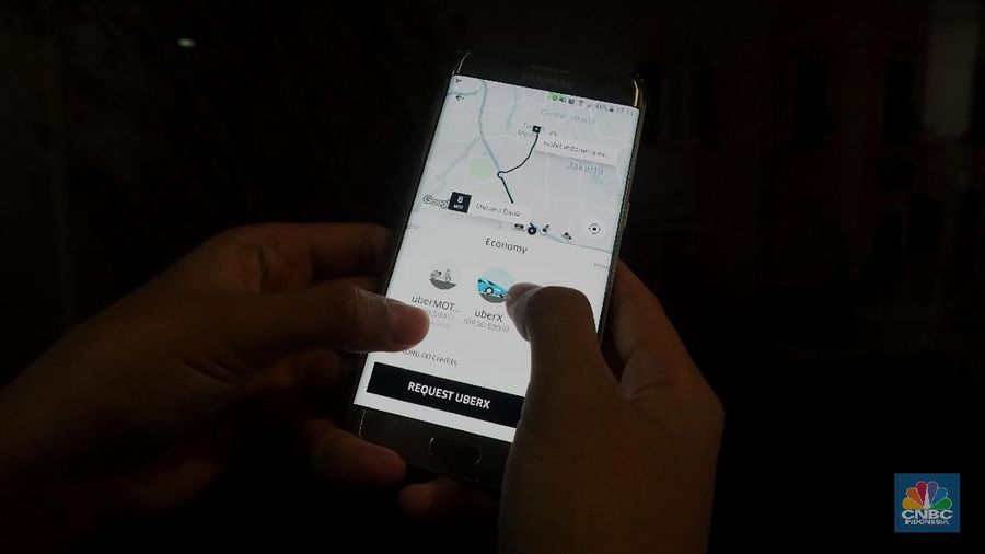 Ilustrasi Aplikasi Uber