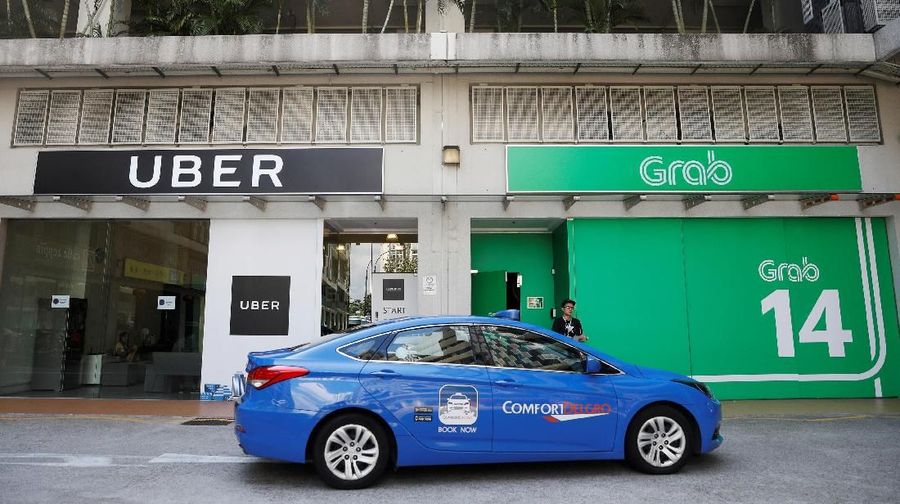 Entitas hasil merger Uber dan Grab akan dinamai Grab.