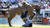 Namun sebagian dari gauchos juga dikenal merupakan keturunan dari Spanyol, Eropa, ataupun Afrika. (REUTERS/Andres Stapff)