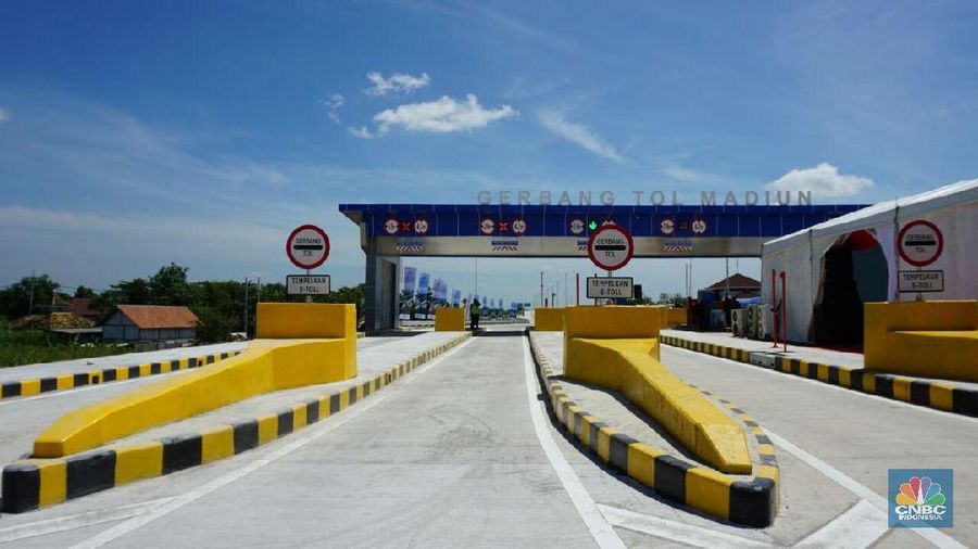 Presiden Joko Widodo hari ini meresmikan tol Ngawi - Kertosono Seksi I.