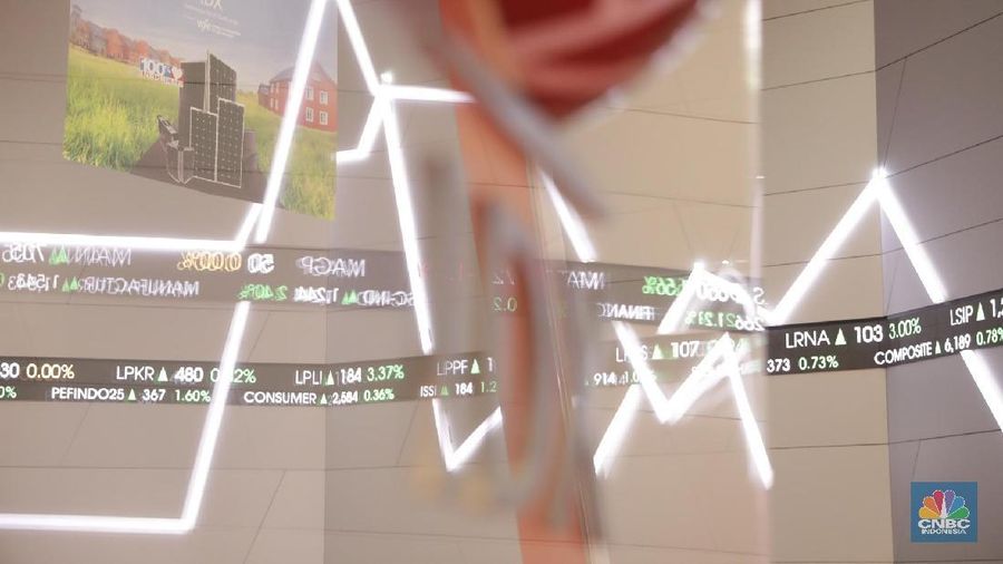 IHSG ditutup akhir Bulan 6.188,99 poin pada Kamis (29/3/2018). (վ/Muhammad Sabki)