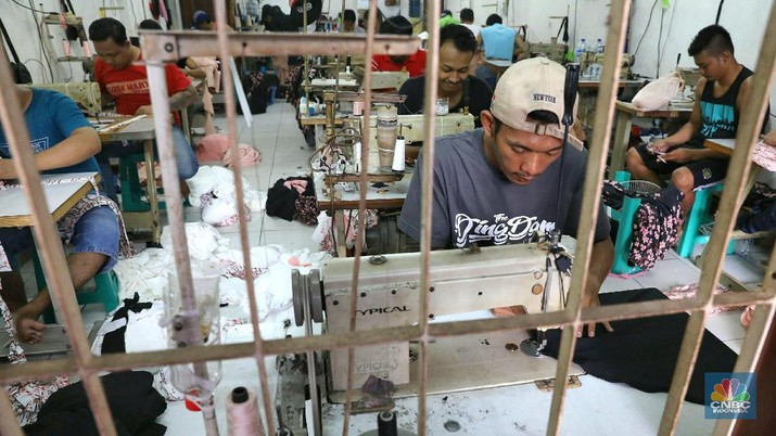 tekstil Industri Tekstil (CNBC Indonesia/Andrean Kristianto)