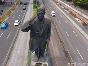 Stasiun Karet & Sudirman Baru Digabung, Patung Jenderal Sudirman Dipindah