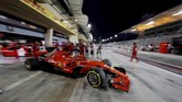 Sebastian Vettel hanya finis di posisi tercepat keempat pada latihan bebas pertama (FP1), dan sukses berada di posisi kedua pada FP2 Sabtu (7/8) ini. (REUTERS/Hamad I Mohammed)