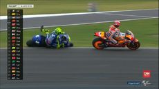 VIDEO: Drama Marquez Tabrak Rossi di MotoGP Argentina