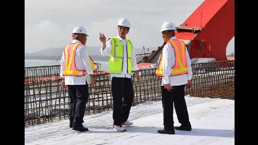 Ditargetkan keseluruhan jembatan dan jalan pendekat rampung pada akhir tahun 2018 yang akan datang.