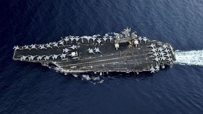 AS Kirim Kapal Induk, Klaim Iran Ancam Pasukan dan Sekutu