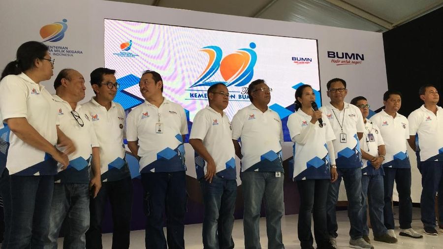 Kementerian Badan Usaha Milik Negara (BUMN) merayakan hari ulang tahun ke-20.