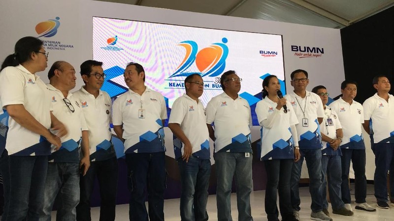 Kementerian Badan Usaha Milik Negara (BUMN) merayakan hari ulang tahun ke-20.