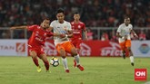 Persija Jakarta menjamu Borneo FC dalam lanjutan Liga 1 2018 di Stadion Utama Gelora Bung Karno (SUGBK), Sabtu (14/4). (CNN Indonesia/Adhi Wicaksono)