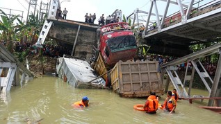 Perbaikan Jembatan Widang Diperkirakan Rampung Sebelum Mudik