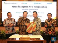 DJP Gaet Mandiri, BNI, & BRI Kembangkan Layanan Elektronik